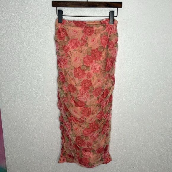 NWT Alamour The Label 2-Piece Shailee Midi Set Large Pink Floral - Picture 5 of 16